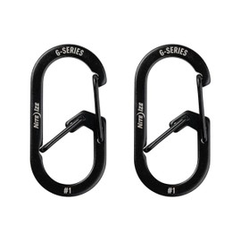 NITEIZE G Carabiner #1 Black Pack of 2 Small