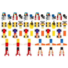 ESSALOO Children's Birthday Party Favours Sharpener, 24 Pieces Transport Building Block Sharpener for Children, Ideal as Give Aways & Party Bags Children's Birthday 7/8/9/10 Years for Boys and Girls