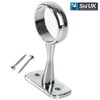 Wardrobe Rail Centre Supports Brackets 19mm Chrome Plated Round Wardrobe