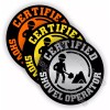 Unbranded/Generic Certified Shovel Operator Funny Hard Hat Stickers [] Construction Laborer Decals
