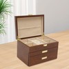 TFCFL 3-Layers Retro Jewelry Organizer Box Rings Necklaces Bracelets Display