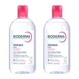 Bioderma Sensibio H2O Micellar Water Cleanser Makeup Remover Duo 2 x 500ml | For Sensitive Skin, Duo Pack