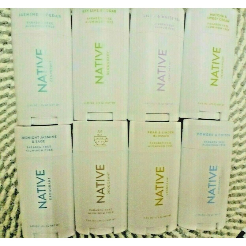 NATIVE~U PICK FROM 20 DIFFERENT SCENTS~DEODORA - Lilac & White