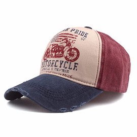 Elwow Men's Distressed Baseball Cap Retro Trucker Hat Outdoor Sports Sun Hat (Color 1, One Size)