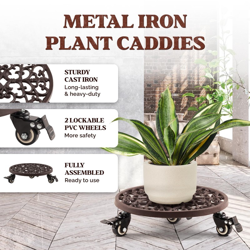 IDZO Capacity 350 lbs Plant Caddy with Wheels Heavy Duty