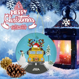 Bus Driver Thank You Bus Driver Appreciation Gift, 2024 Christmas Ornament, Bus Driver Gift | End of School Year Gift | Bus Driver Thank You Ornament