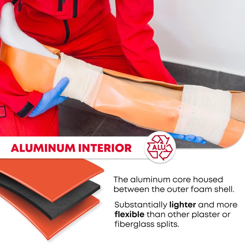 Ever Ready First Aid Universal Aluminum Splint, 24 Inch Rolled