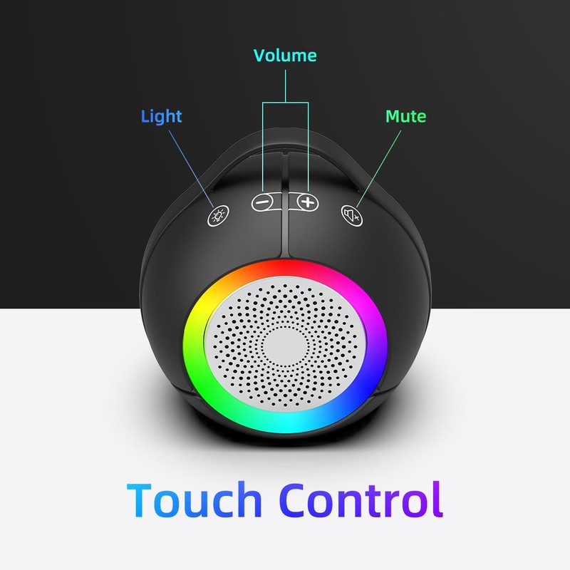 Computer Speakers for Desktop/PC/Laptop, USB Plug-N-Play Speakers with Dynamic RGB