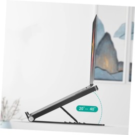 ABOOFAN 1pc Portable Laptop Stand Height Desktop Riser for Home Office Use Lightweight and Notebook Holder Black