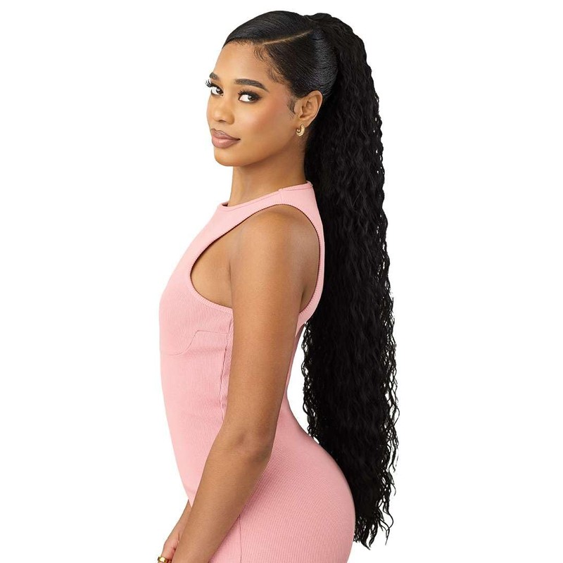 Outre Pretty Quick - Drawstring Pony - Mahala (OFF BLACK