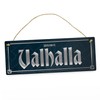 Vikings Metal Sign with Saying Welcome to Valhalla