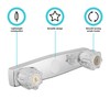 Dura Faucet Economical Shower Faucet with Classic Clear Acrylic Knobs