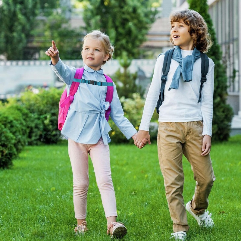 Pack of 2 Adjustable Chest Strap Backpack, Backpack with Chest