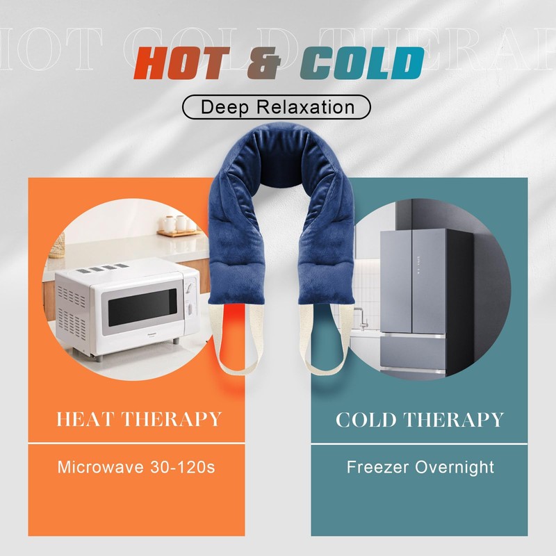 uncn Heating Pad for Neck Shoulders and Back Microwavable Wrap