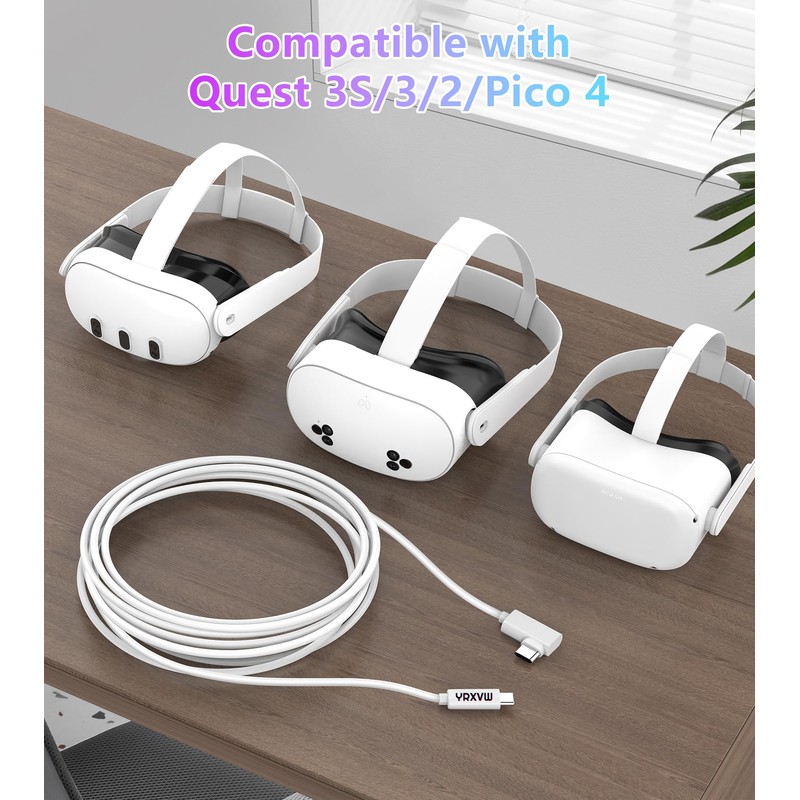YRXVW Link Cable 16FT Compatible with Meta/Oculus Quest 3S, Quest