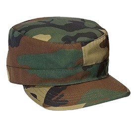 Rothco Adjustable Camo Fatigue Cap (US, Alpha, One Size, Woodland Camo)