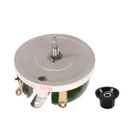 Fielect 200W 100R Ohm Ceramic Wire Wound Potentiometer Linear Rotary Resistor Rheostat with Knob for Industiral Machinery RPM Adjustment