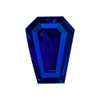 9x7 mm AAA Coffin Shape Synthetic Blue Sapphire (1 pc)