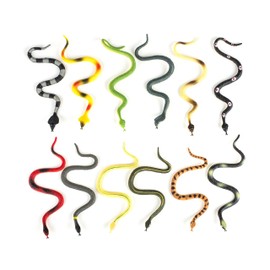 Hands On Learning Realistic Viper Snake Animal Figures, 1-Dozen, 6-Inch