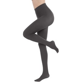 CozyWow Women's Tights, Elasticated, Semi-Opaque Tights in 25 Colours, 80 Denier, darkgray