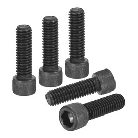 DTGN 3/8"-16x1-1/4" Socket Head Cap Screws Bolts - 10Pack - Good for Road Bicycle, Mountain Bike, Auto, Motorcycle - Carbon Steel Hex Head Metric Screws, Black