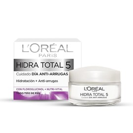 L'Oréal Paris Hidra Total 5, Crema Humectante Anti-Arrugas, Hidrata Intensamente, Nutre Profundamente, Reafirma la Piel y Ayuda a Prevenir Arrugas, 50