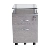 Techni Mobili Rollingg File Cabinet, Regular, gray