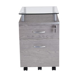 Techni Mobili Rollingg File Cabinet, Regular, gray