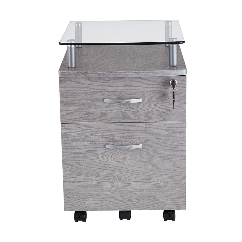 Techni Mobili Rollingg File Cabinet, Regular, gray