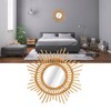 Wall Decor Rattan Mirror Star Shape Unique Simple Handwoven Mirror