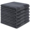 INFICRIME 6 Pack 100% Cotton Wash Cloth, 13x13 Inch Highly