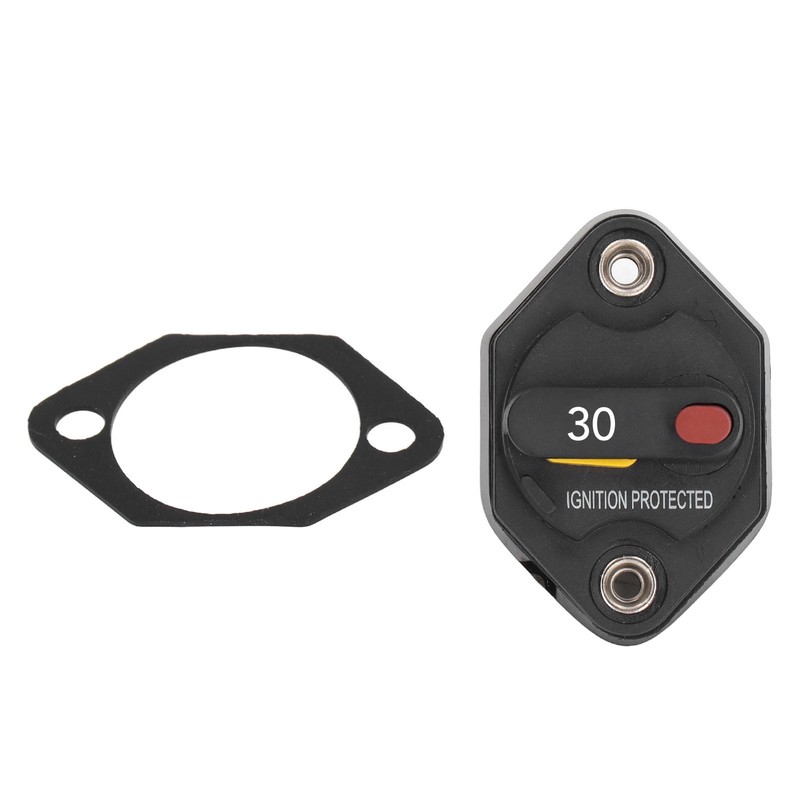 Circuit Breaker Fuse Overcurrent Protector Waterproof with Manual Reset Button