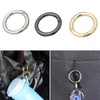 50 Pcs Spring O Rings, Zinc Alloy Round Carabiner Snap,