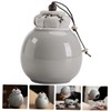 FUNOMOCYA Japanese Style Ceramic Tea Storage Canister Airtight Travel Container