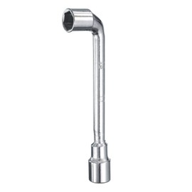 sourcing map L Shaped Angled Hex Socket Wrench 13mm 45# Steel Double Ended Metric 6 Point Tubular Socket Spanner for General Repairing, Pipeline, Bicycle Car Maintenance