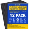 Magnetic Sheets with Adhesive Backing for Crafts, DIY. 12 Strong