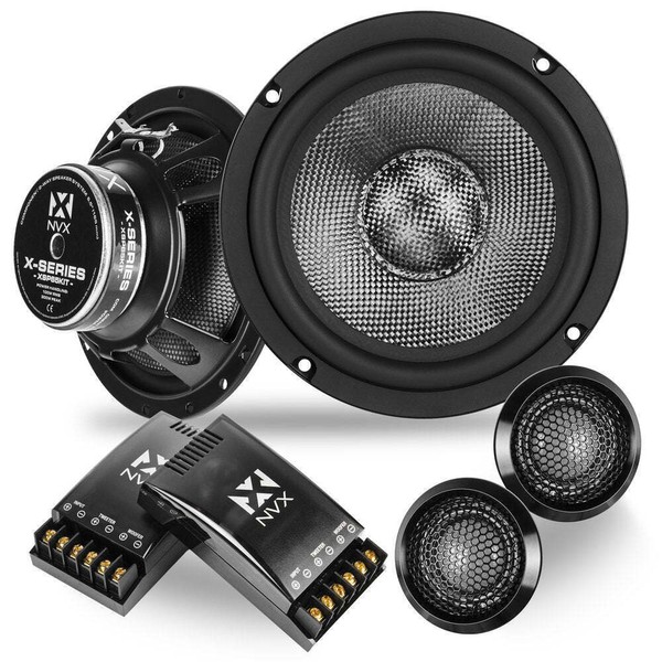 NVX XSP65KIT X-Series 250W 6.5" 2-Way Car Audio Speaker w/