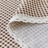 Fantastshop Checkered Tablecloth Rectangle - Cotton Linen Fabric Plaid Buffalo