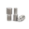5pcs 304 Stainless Steel Adapter Male to Male Converter Double