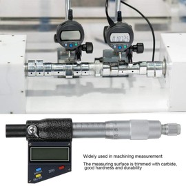 Fafeicy 0-25mm Digital Micrometer Digital Micrometer Head High Precision Carbide Electrical Gauge for Machining Measurements Internal Micrometer (Fafeicypmd8gt6g4c-11)
