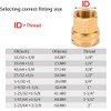 Sanpaint 2 Pack Brass Garden Hose Threaded 1/2" NPT to