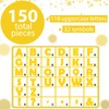 Qyeahkj 150 PCS Large 6" Font Bulletin Board Letters Pure