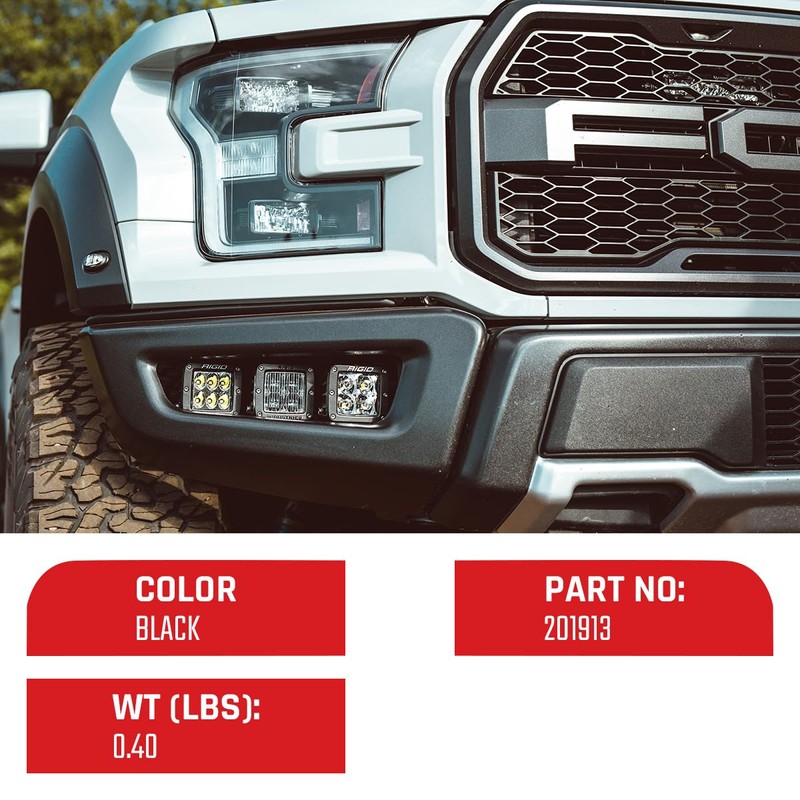 RIGID INDUSTRIES 201933 Light Cover (D-Series, 3", Amber, Universal), 1