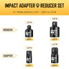 BOEN 4 Piece Impact Socket Adapter Set and Reducer Set,