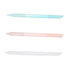 Ipetboom 3pcs Cylindrical Glass Nail Files Sturdy Nail Art Tools for Manicure Professional Polishing Strips for Women Suitable for Salons and Home Use