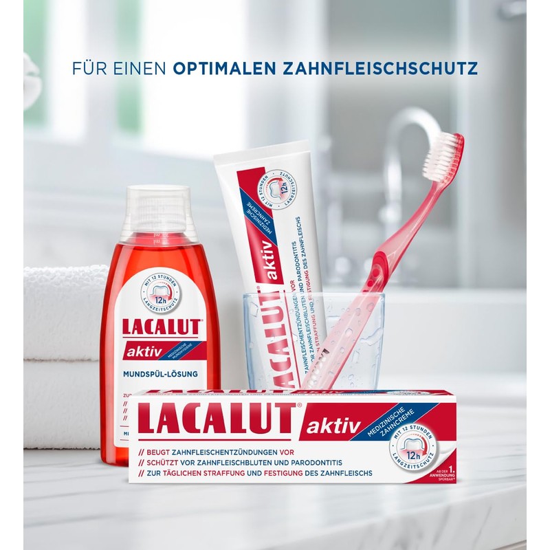 Lacalut Active Toothpaste Pack of 4 (4 x 100 ml)