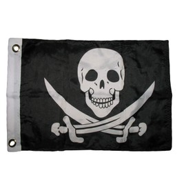 Trade Winds 12x18 12"x18" Jolly Roger Pirate Calico Jack Rackham Boat Premium Quality Flag Premium Fade Resistant