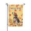 Autumn Fall Beagle Dog Pumpkin Harvest Garden Flag Welcome Party