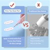 Vamoseehi Quick Dry Glue Pen, Ballpoint Roller Glue Pen Set,