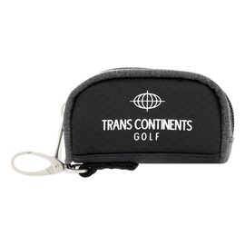 TRANS CONTINENTS Men's Golf Pouch, Ball Pouch, Ball Case, Ball Holder, Round Pouch, Cart Pouch, Golf Pouch, Black